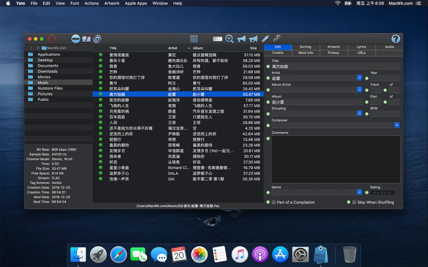 Yate 6.3.0.1 破解版 强大的音乐标签编辑管理工具